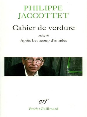 cover image of Cahier de verdure / Après beaucoup d'années